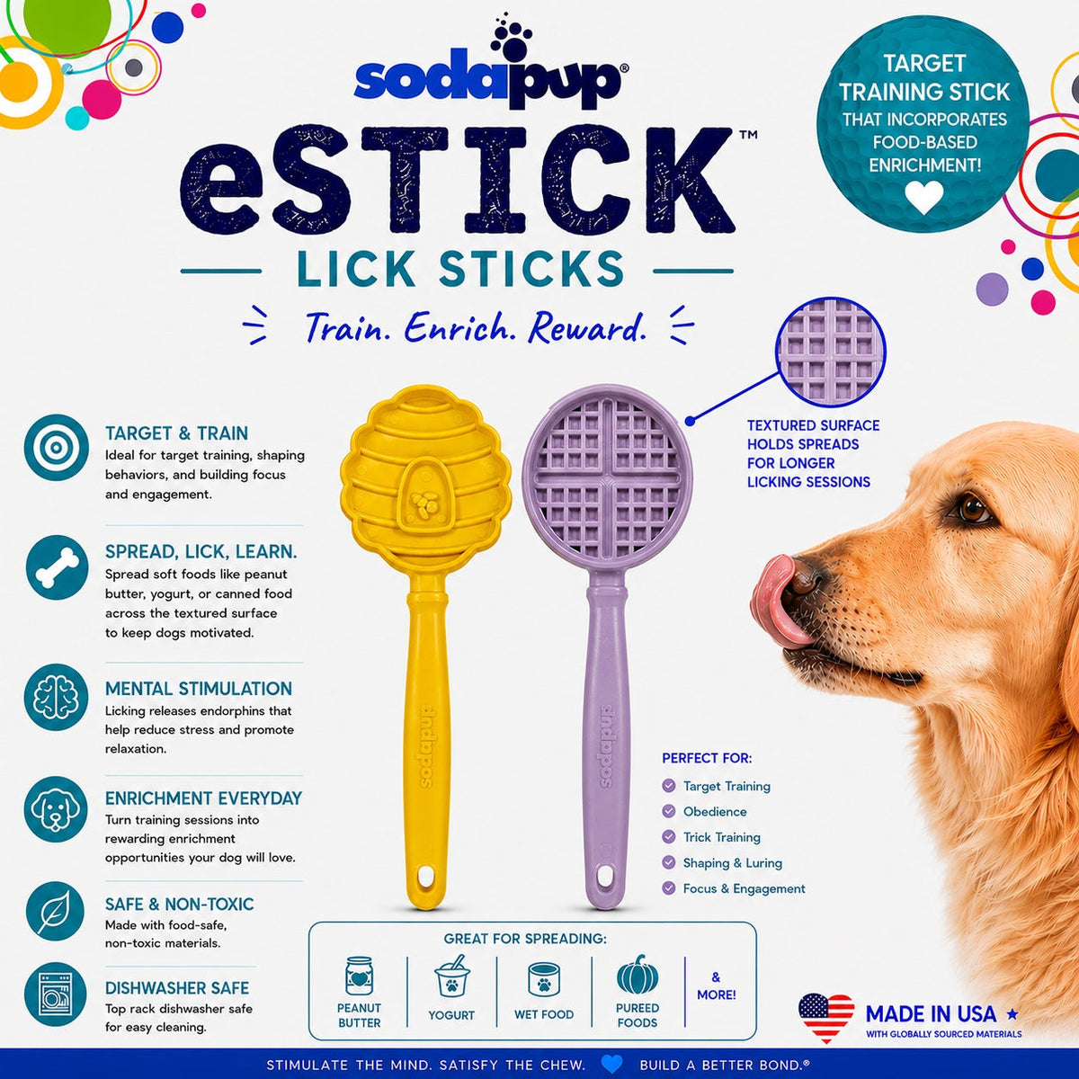eStick Interactive Lick Stick – Dog Enrichment & Training Toy 🐶