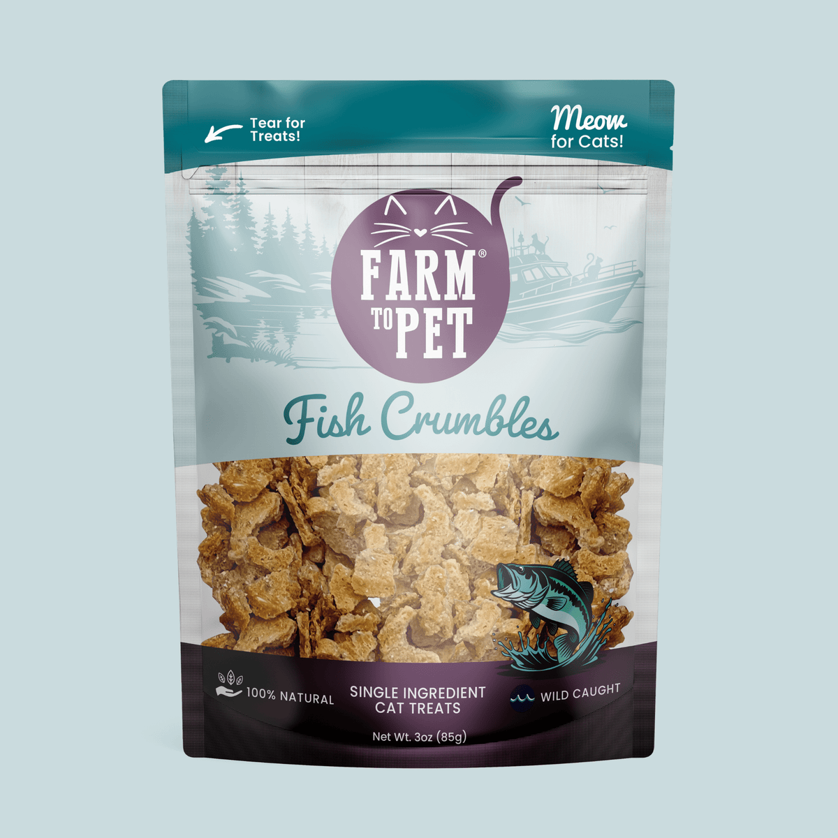 Fish Crumbles – All-Natural Fish Treats for Cats 🐱🐟