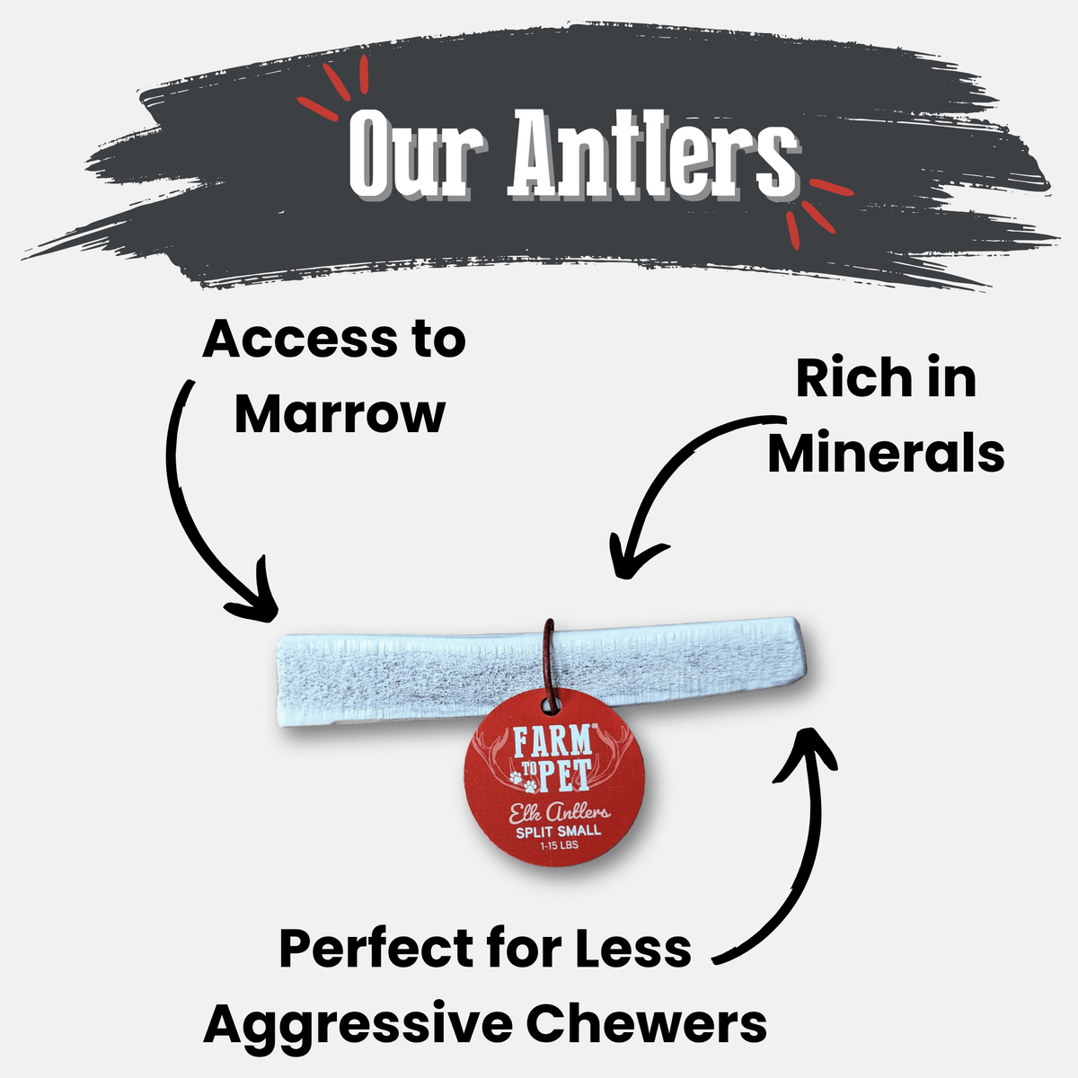 Elk Antler Dog Chews – All-Natural Whole and Split Elk Antler Chews for Dogs