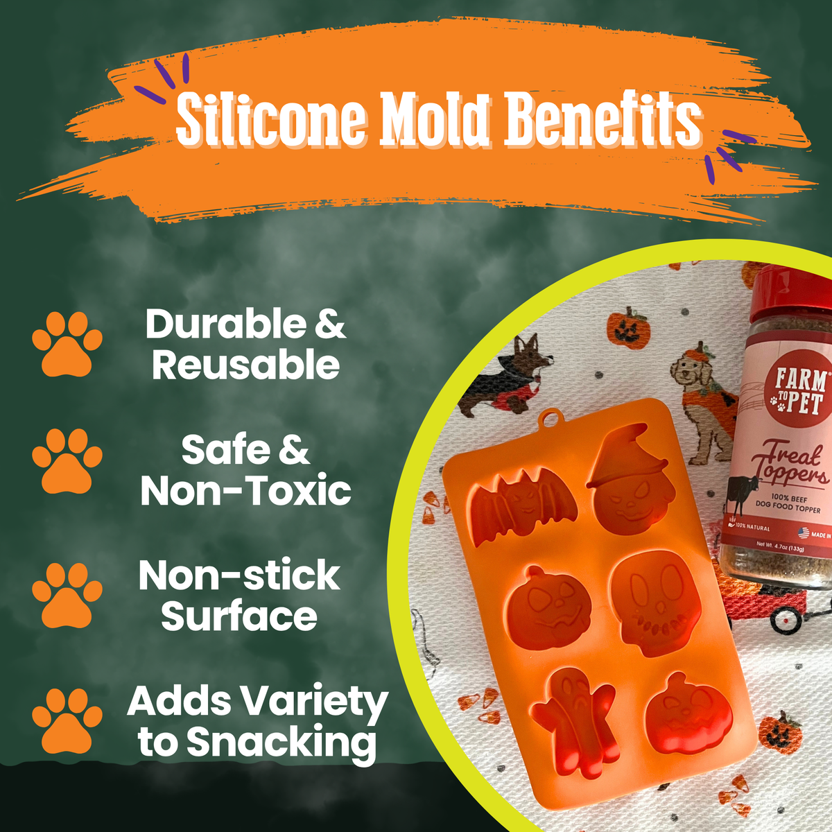 Pet Treat Molds – Silicone DIY Dog Treat & Enrichment Molds