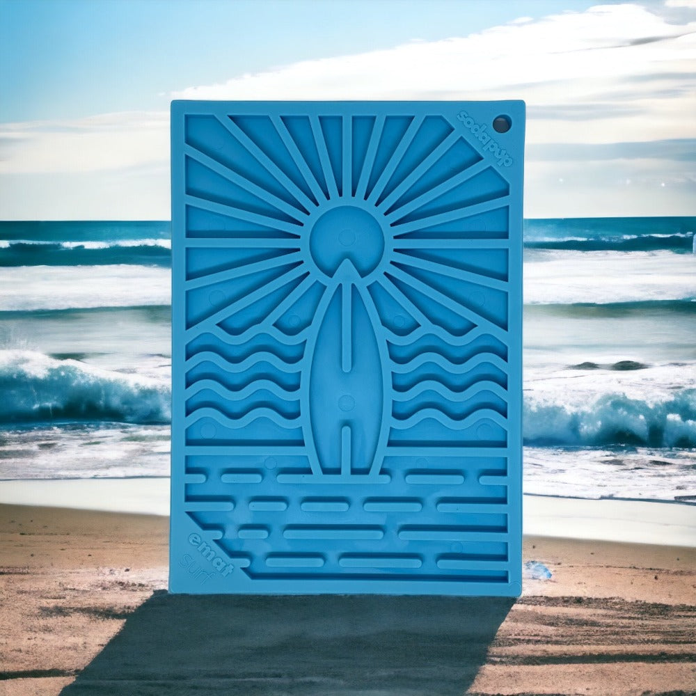 Surf's Up eMat – Small Lick Mat for Dogs & Cats 🌊🐾
