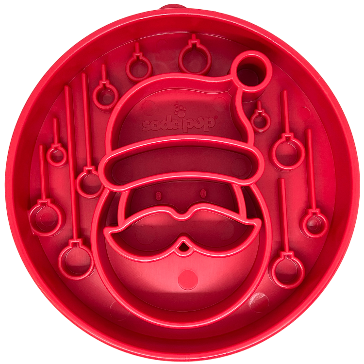 Santa Christmas eBowl – Deep Slow Feeder & Enrichment Bowl 🎅🐾