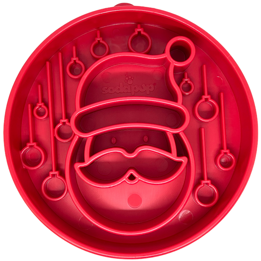 Santa Christmas eBowl – Deep Slow Feeder & Enrichment Bowl 🎅🐾