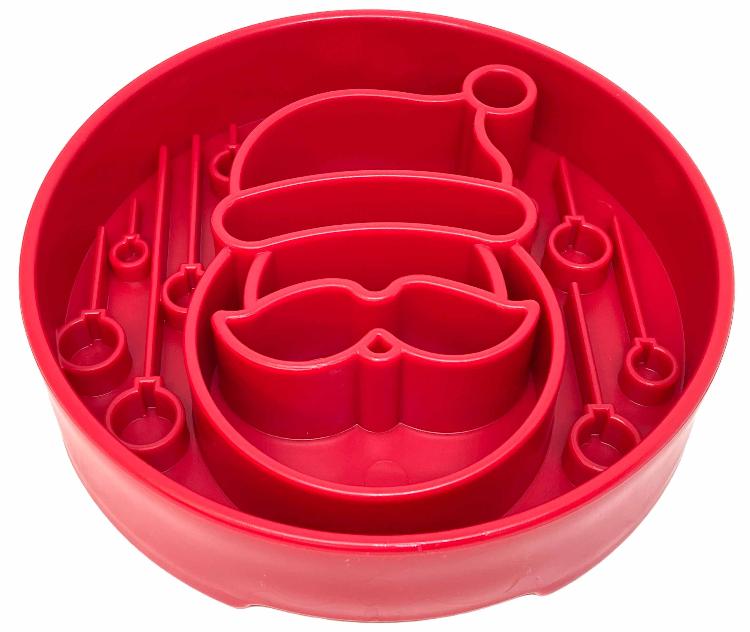 Santa Christmas eBowl – Deep Slow Feeder & Enrichment Bowl 🎅🐾