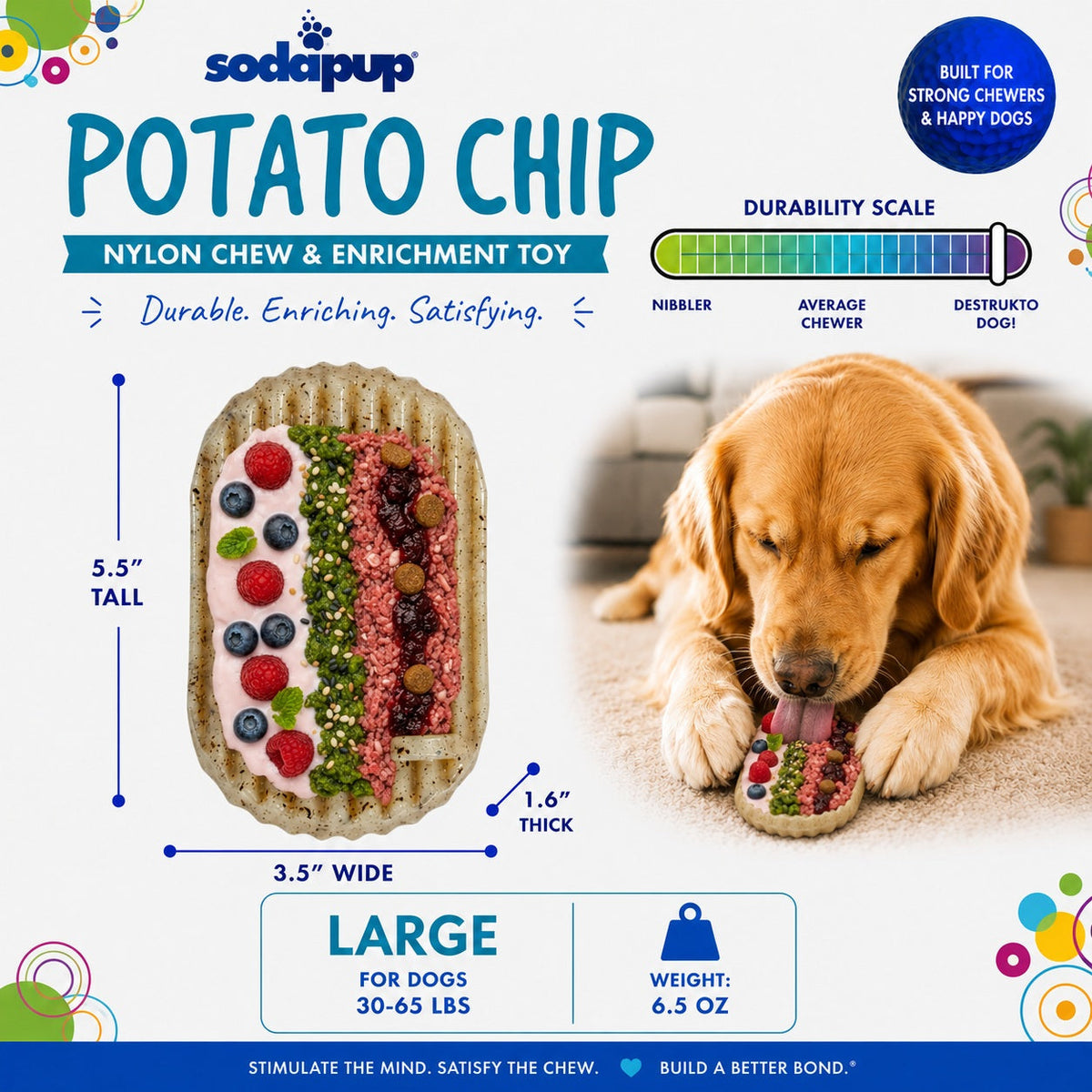 Potato Chip Nylon Chew & Enrichment Toy 🥔🐶