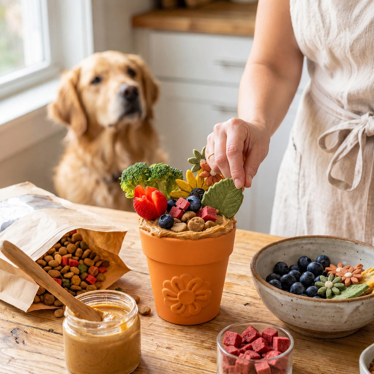 Large Flower Pot eCup – Dog Treat Dispenser & Enrichment Toy 🌸🐾