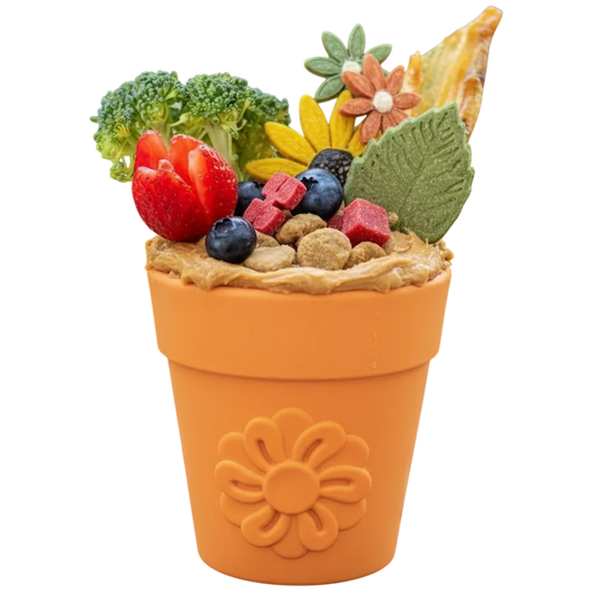 Large Flower Pot eCup – Dog Treat Dispenser & Enrichment Toy 🌸🐾