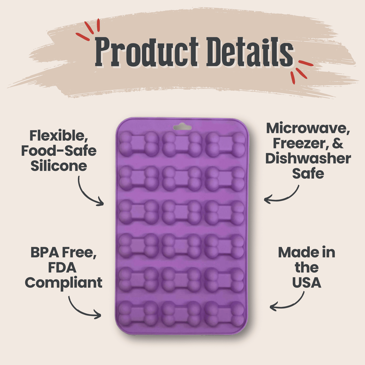 Pet Treat Molds – Silicone DIY Dog Treat & Enrichment Molds