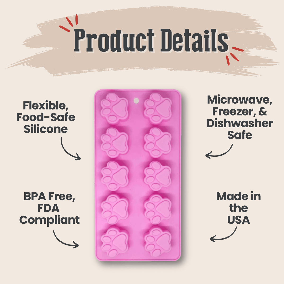 Pet Treat Molds – Silicone DIY Dog Treat & Enrichment Molds