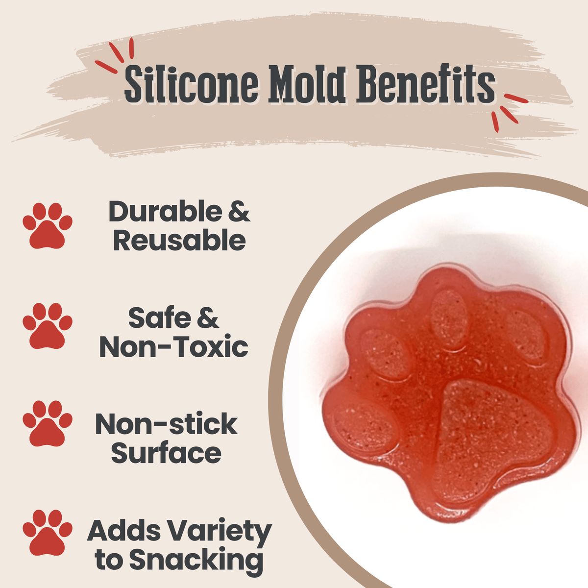 Pet Treat Molds – Silicone DIY Dog Treat & Enrichment Molds