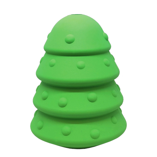 Christmas Tree eDispenser – Rubber Chew & Treat Toy 🎄🐾