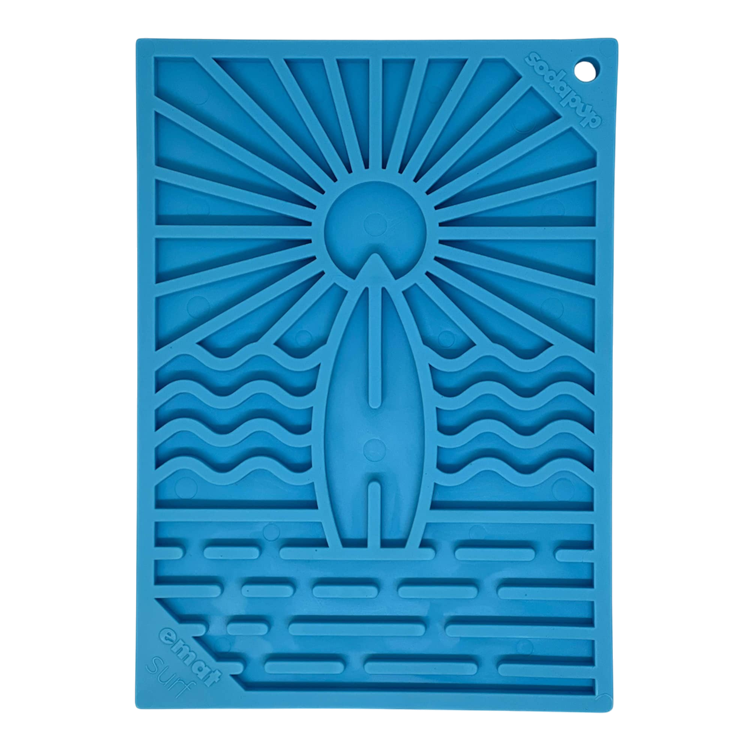 Surf's Up eMat – Small Lick Mat for Dogs & Cats 🌊🐾