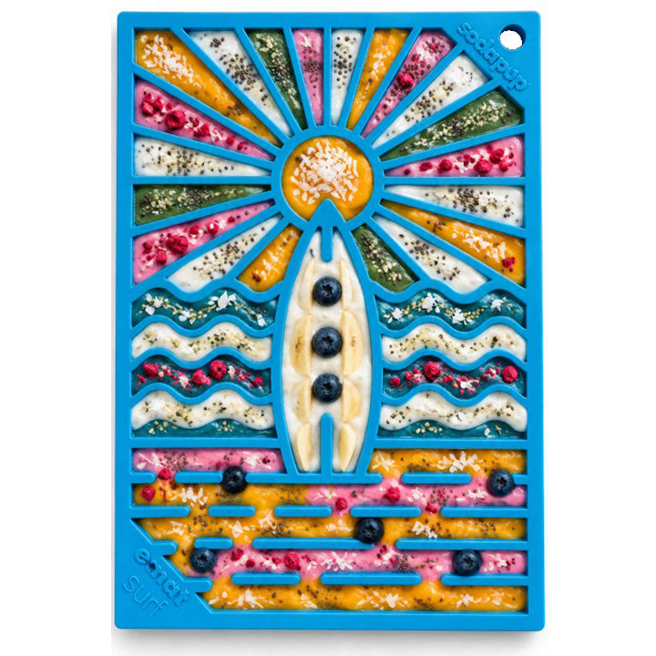 Surf's Up eMat – Small Lick Mat for Dogs & Cats 🌊🐾
